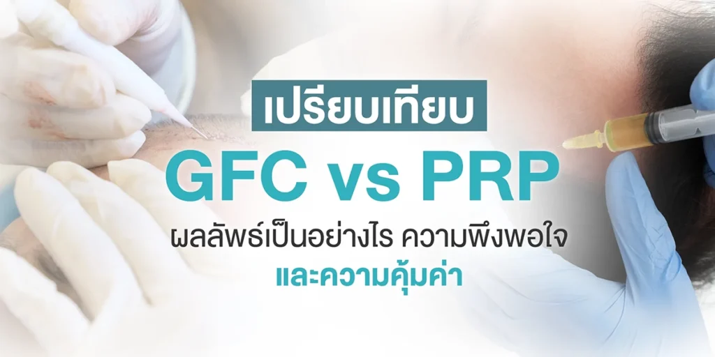 เปรียบเทียบ GFC vs PRP ผลลัพธ์เป็นอย่างไร ความพึงพอใจ และความคุ้มค่า