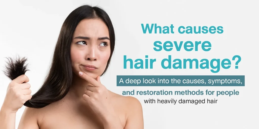 What causes severe hair damage A deep look into the causes, symptoms, and restoration methods for people with heavily damaged hair