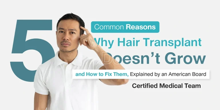5 Common Reasons a Hair Transplant Doesn’t Grow