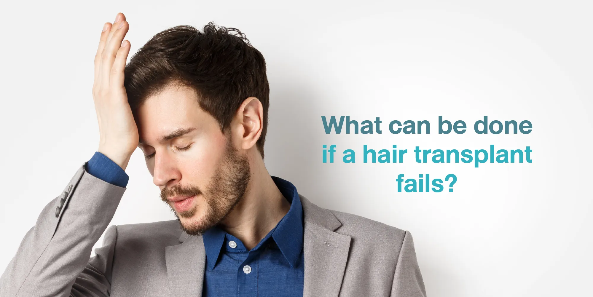 What can be done if a hair transplant fails