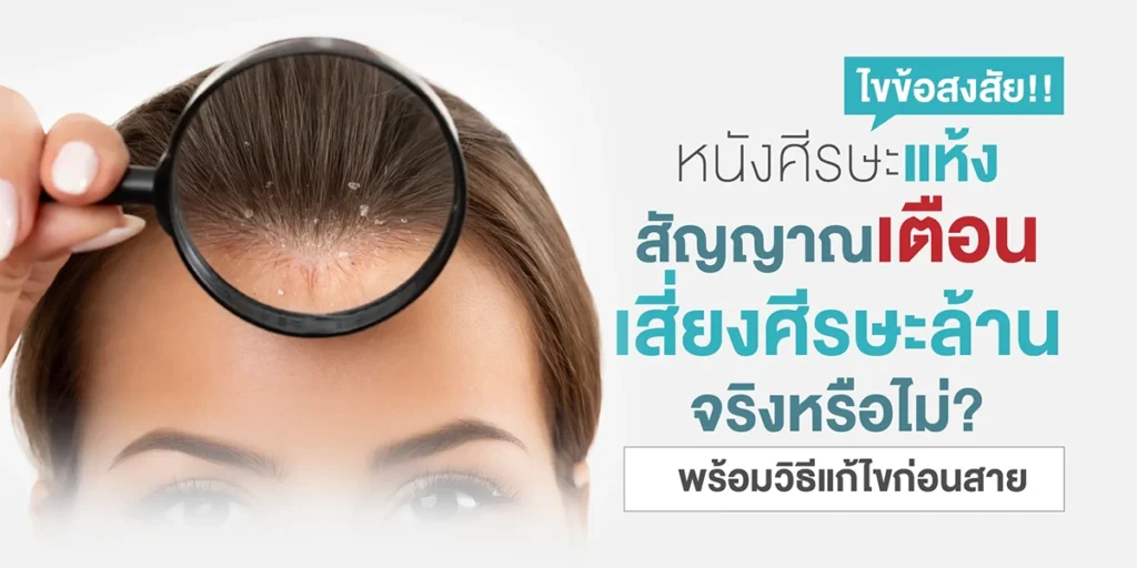 หนังศีรษะแห้ง สัญญาณเตือนเสี่ยง