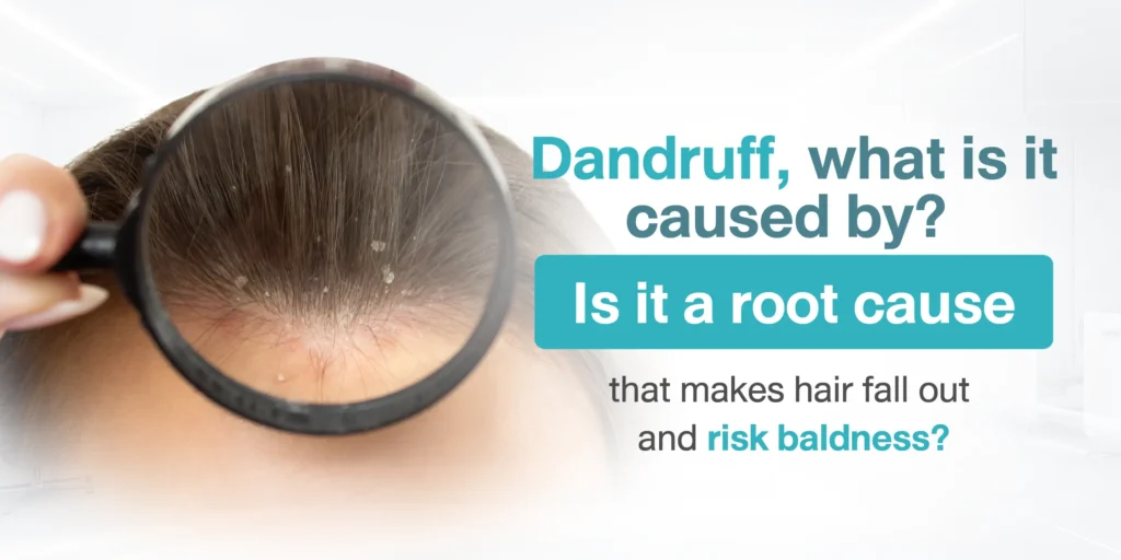 Dandruff, what is it caused by Is it a root cause that makes hair fall out and risk baldness