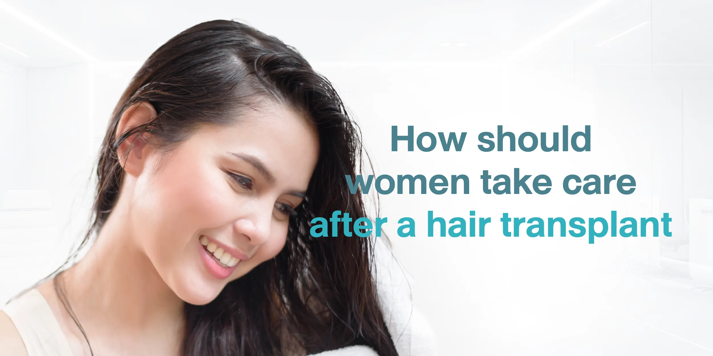 How should women take care after a hair transplant