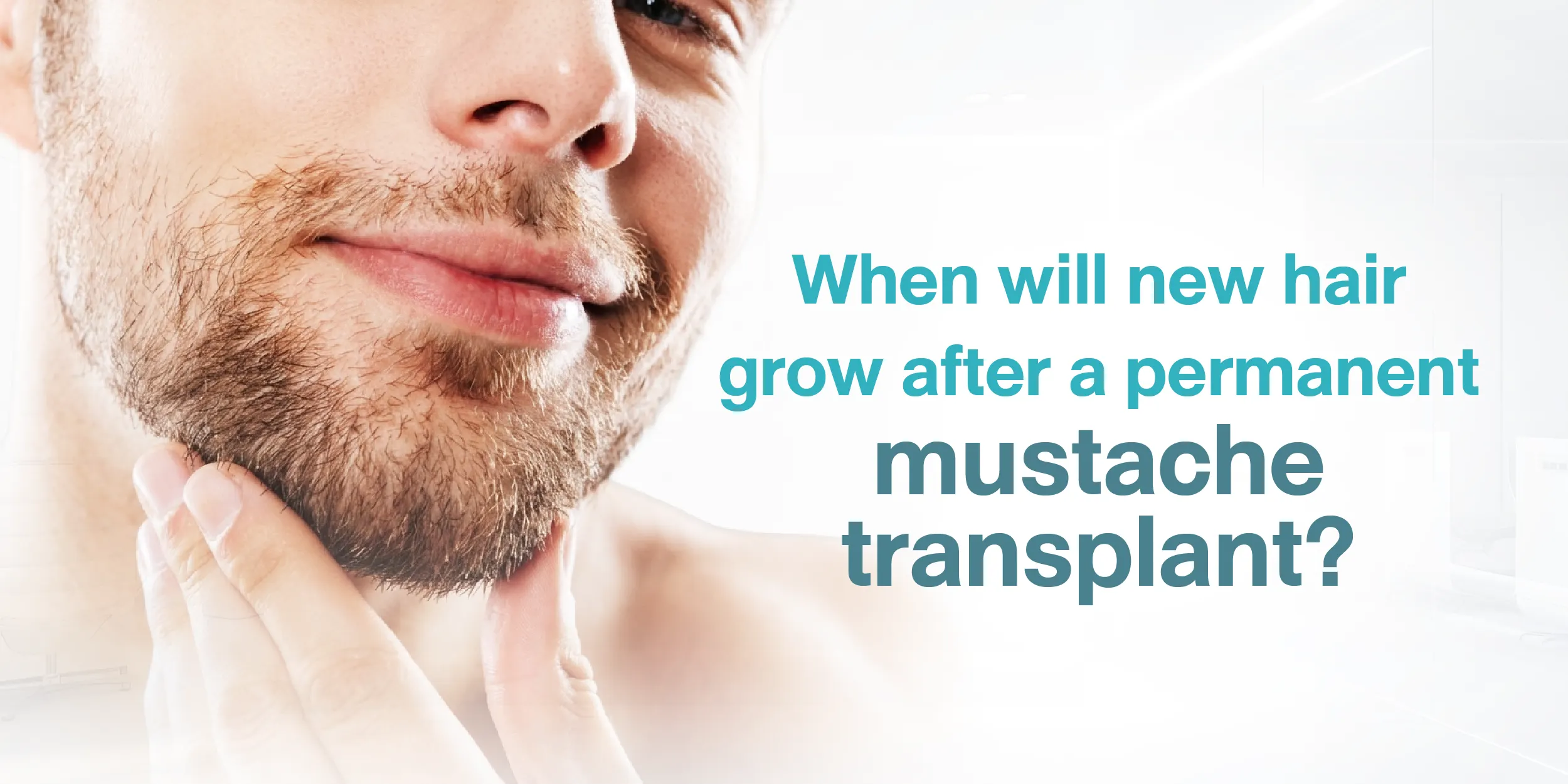 When will new hair grow after a permanent mustache transplant