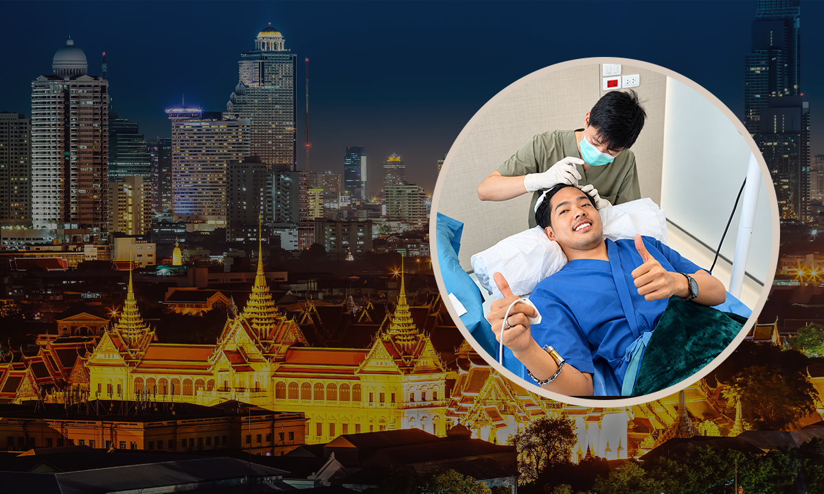 Bangkok medical tourism for DHI hair transplant