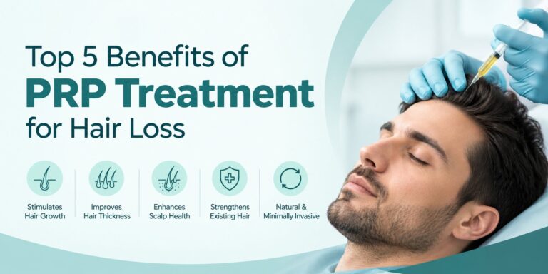 Top 5 Benefits of PRP Treatment for Hair Loss